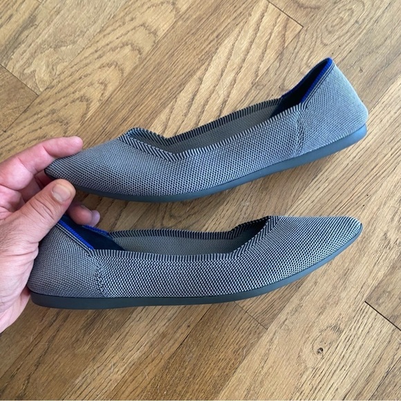 Rothy’s THE POINT flat grey size 9.5 - Picture 5 of 15